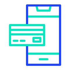 Obraz premium Mobile banking Vector Icon Design Illustration