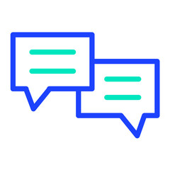 Chat Vector Icon Design Illustration