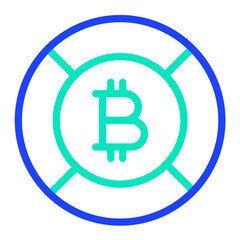 Bitcoin Vector Icon Design Illustration