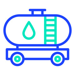 Obraz premium Oil tank Vector Icon Design Illustration