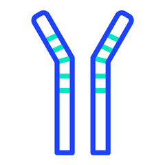 Straws Vector Icon Design Illustration