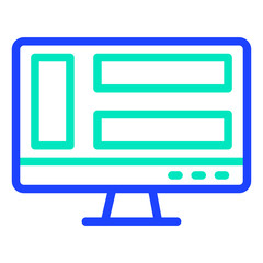 Fototapeta premium Dashboard Vector Icon Design Illustration