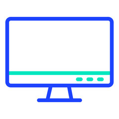 Monitor Vector Icon Design Illustration