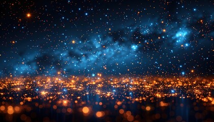 Naklejka premium fireworks over the city