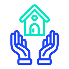 Obraz premium House insurance Vector Icon Design Illustration