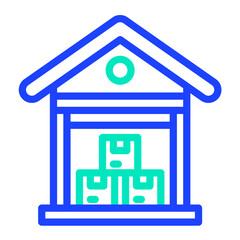 Warehouse Vector Icon Design Illustration