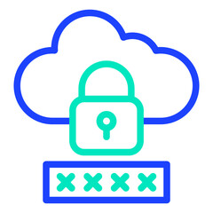 Password Vector Icon Design Illustration