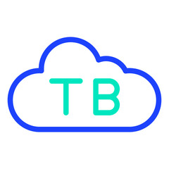 Tb cloud Vector Icon Design Illustration