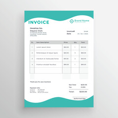 business invoice template