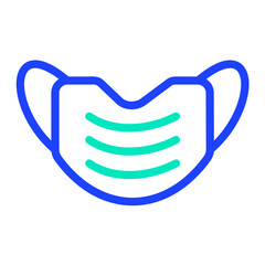Medical mask Vector Icon Design Illustration