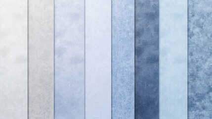 Fototapeta premium A gradient of textured blue and gray color swatches