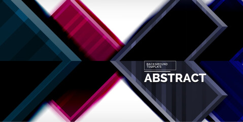 Fototapeta premium Arrow geometric abstract vector background. Vector Illustration For Wallpaper, Banner, Background, Card, Book Illustration, landing page