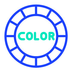 Color wheel Vector Icon Design Illustration