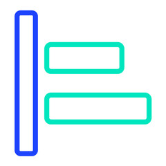 Left alignment Vector Icon Design Illustration