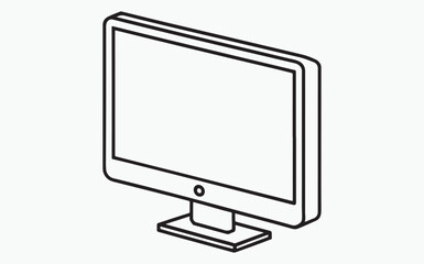 Monitor line icon