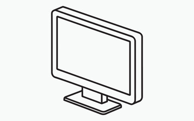 Monitor line icon