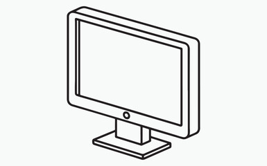 Monitor line icon