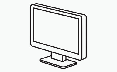 Monitor line icon