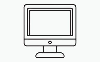 Monitor line icon