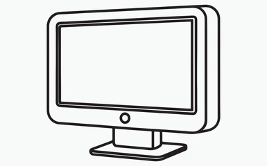 Monitor line icon