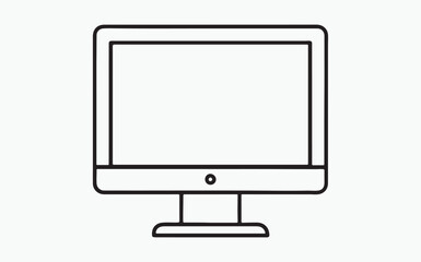 Monitor line icon