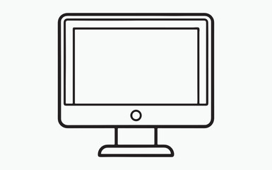 Monitor line icon