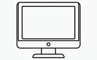 Monitor line icon