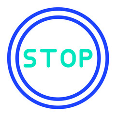 Stop Vector Icon Design Illustration