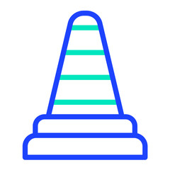 Traffic cone Vector Icon Design Illustration
