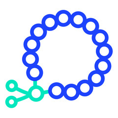 Beads Vector Icon Design Illustration