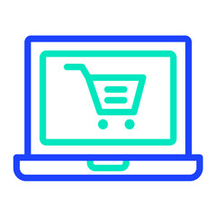 Online shopping Vector Icon Design Illustration