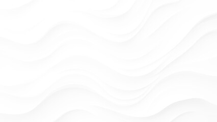 White wave modern abstract background. Luxury horizontal white background for business banner, poster, backdrop, voucher, invite. Vector illustration	