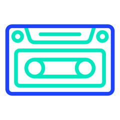 Obraz premium Casette Vector Icon Design Illustration