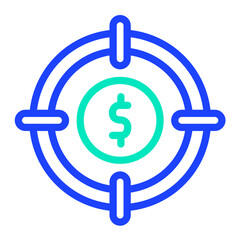 Target Vector Icon Design Illustration