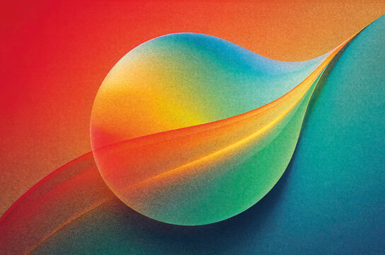 Colorful abstract texture with gradient and risography effects