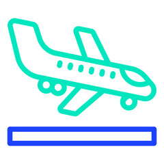 Landing Vector Icon Design Illustration