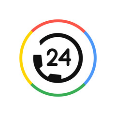 24-Hour Service Icon  
