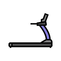 treadmill fitness tool color icon vector. treadmill fitness tool sign. isolated symbol illustration