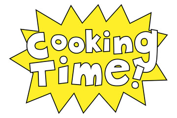 Png Cooking Time cartoon text typography
