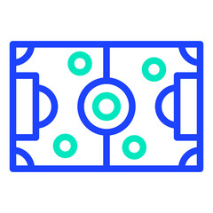 Fototapeta premium Soccer Field Vector Icon Design Illustration