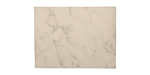 Colorful leather diploma holder. leather award board certificate and diploma frame mockup, isolated white background.