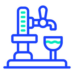 Obraz premium Beer Tap Vector Icon Design Illustration