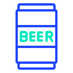 Beer Can Vector Icon Design Illustration