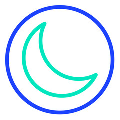 Obraz premium Night mode Vector Icon Design Illustration