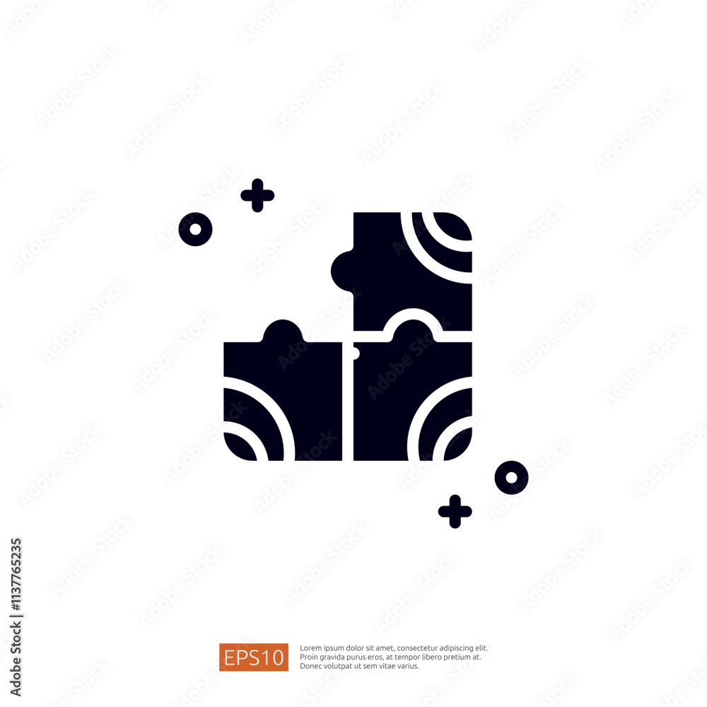 Poster the image features two interlocking puzzle pieces, symbolizing connection and problem-solving. it co