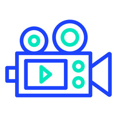 Fototapeta premium Camera record Vector Icon Design Illustration