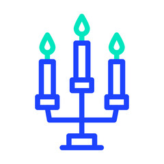 Candles Vector Icon Design Illustration