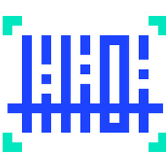 Barcode Scanning Vector Icon Design Illustration