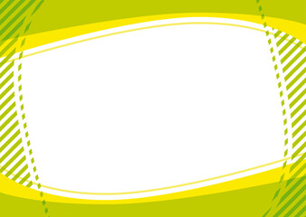 曲線で作ったフレーム背景素材