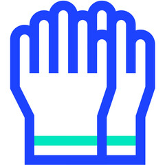 Rubber glove Vector Icon Design Illustration